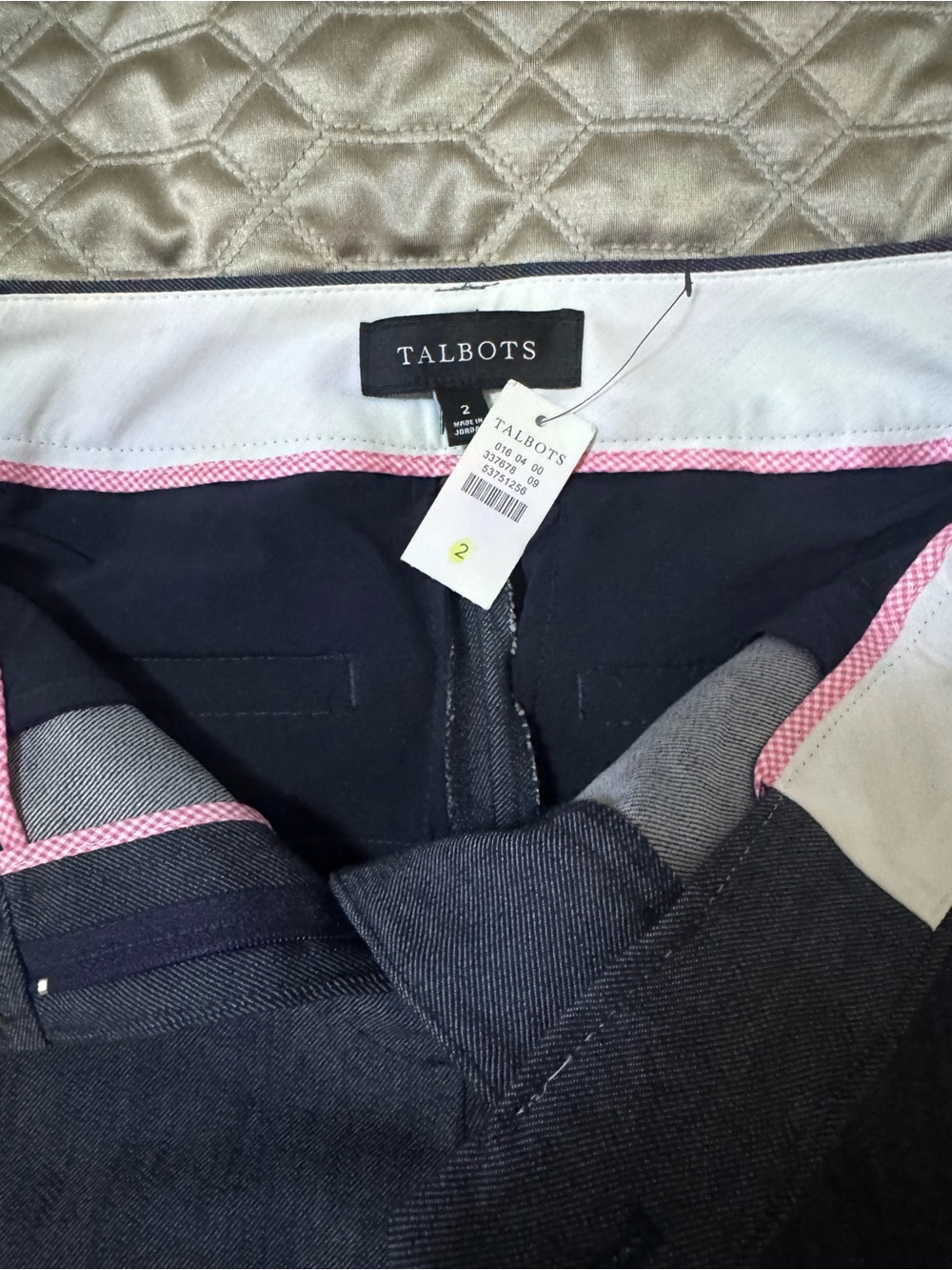 Talbots  Lightweight Denim Navy ankle Pants/Trousers NWT
